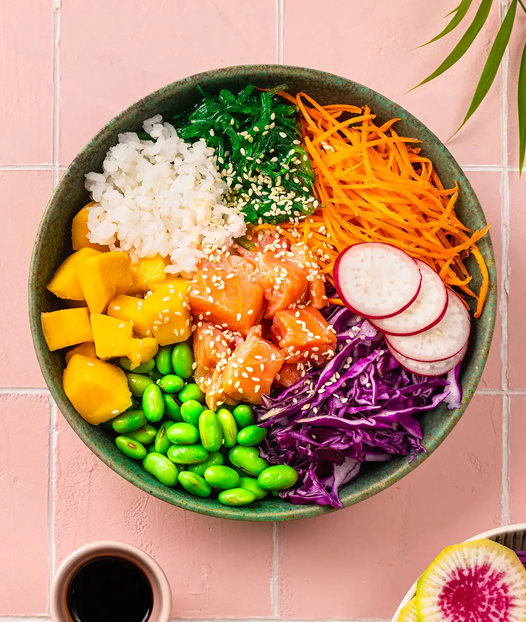 Poke bowl riz